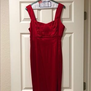 Women’s Red Calvin Klein Dress - Size 6